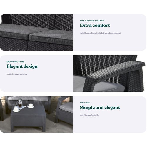 5 Seater Corfu Outdoor Lounge Set