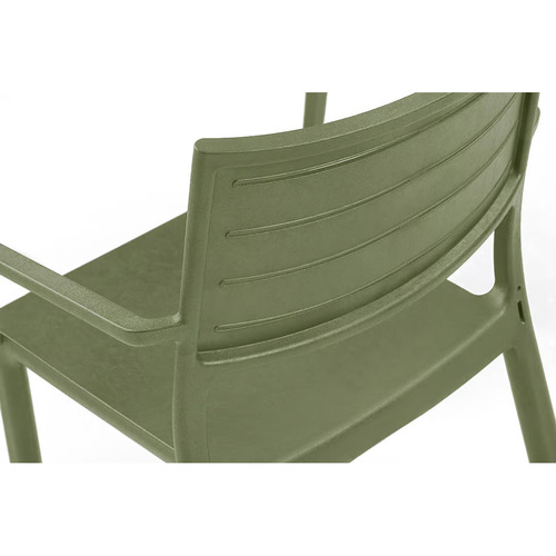 Metaline Metal Look Outdoor Dining Chairs
