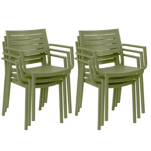 Metaline Metal Look Outdoor Dining Chairs