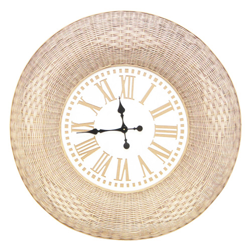 Stoneleigh & Roberson Natural Dani Rattan Wall Clock & Reviews | Temple ...