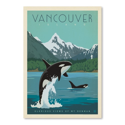 StateStudio Vancouver Island Orcas Printed Wall Art Temple & ster