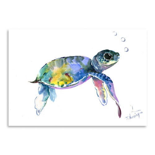 Americanflat Baby Sea Turtles 2 Printed Wall Art & Reviews | Temple