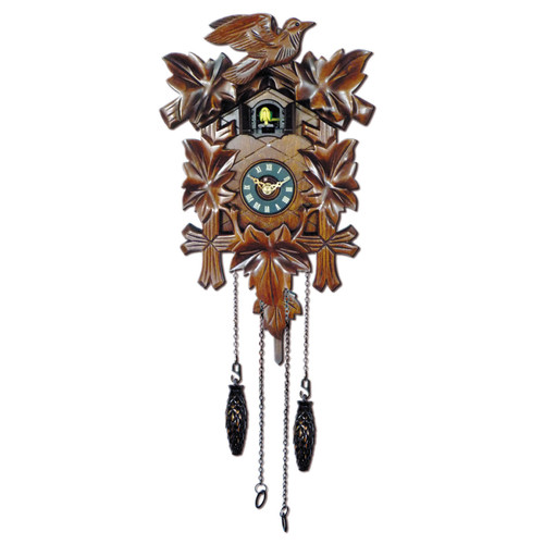 Cambridge Cuckoo Clock with Leaves and Bird | Temple & Webster