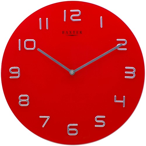 35Cm Glass Wall Clock Temple & ster