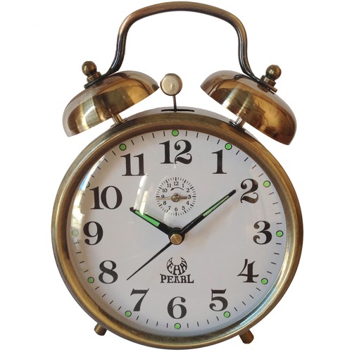 Pearl Time Mechanical Bell Clock Temple & ster