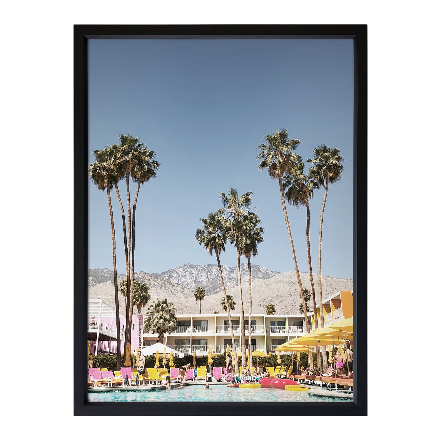 Poolside At The Saguaro Framed Printed Wall Art