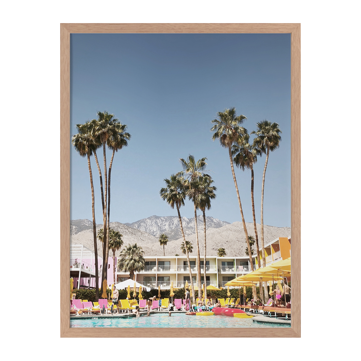 Poolside At The Saguaro Framed Printed Wall Art
