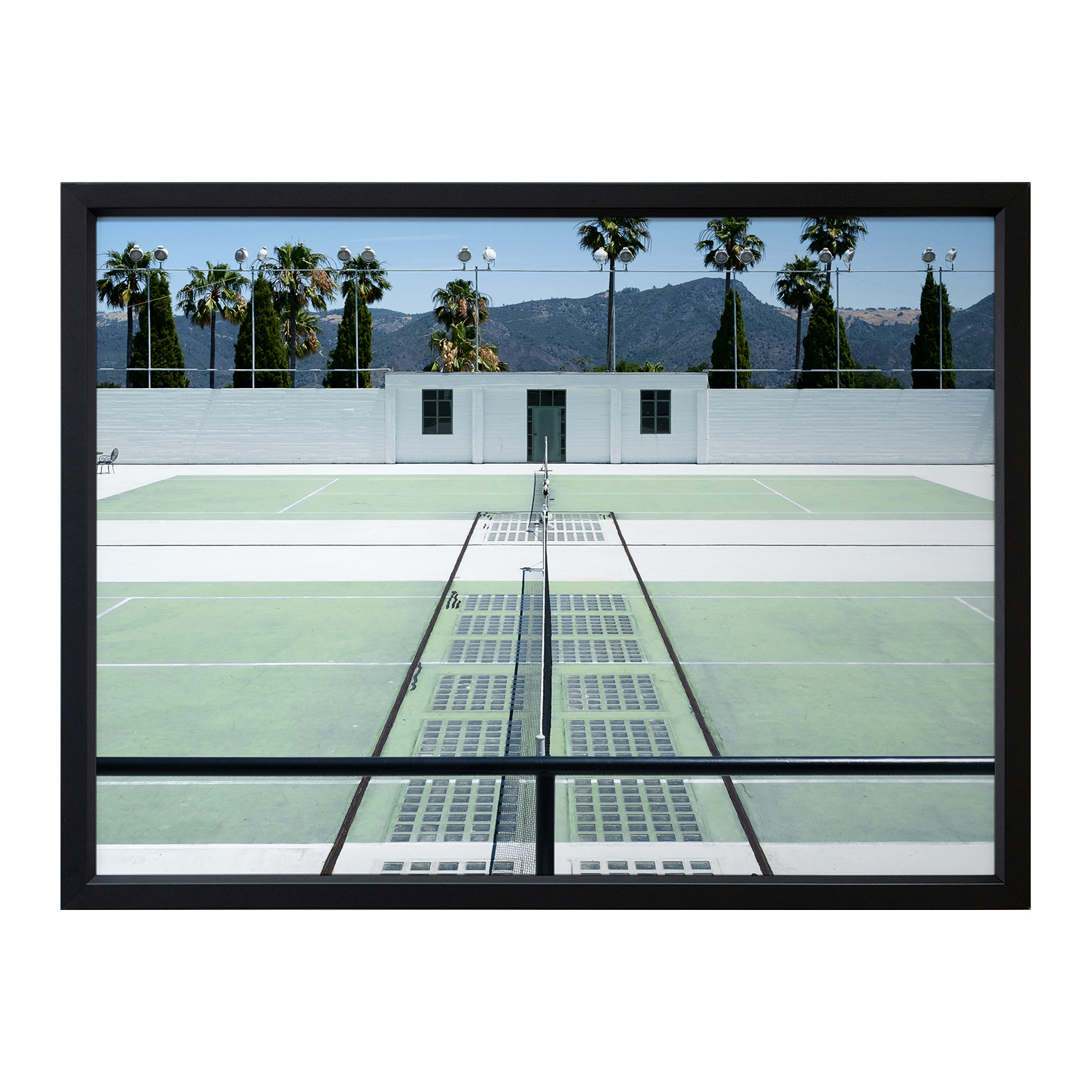Down To The Tennis Court Framed Printed Wall Art