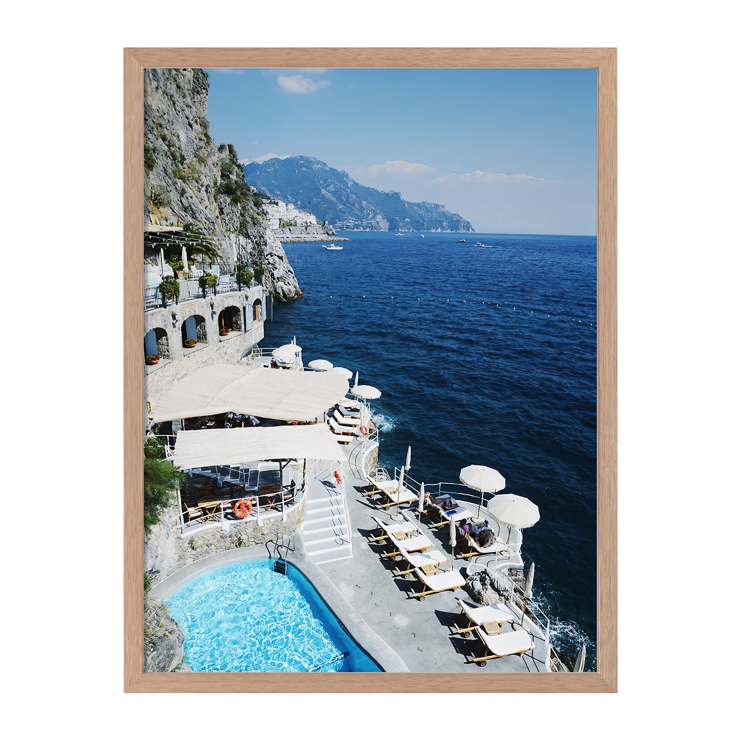 Cliffs Of Capri Framed Printed Wall Art