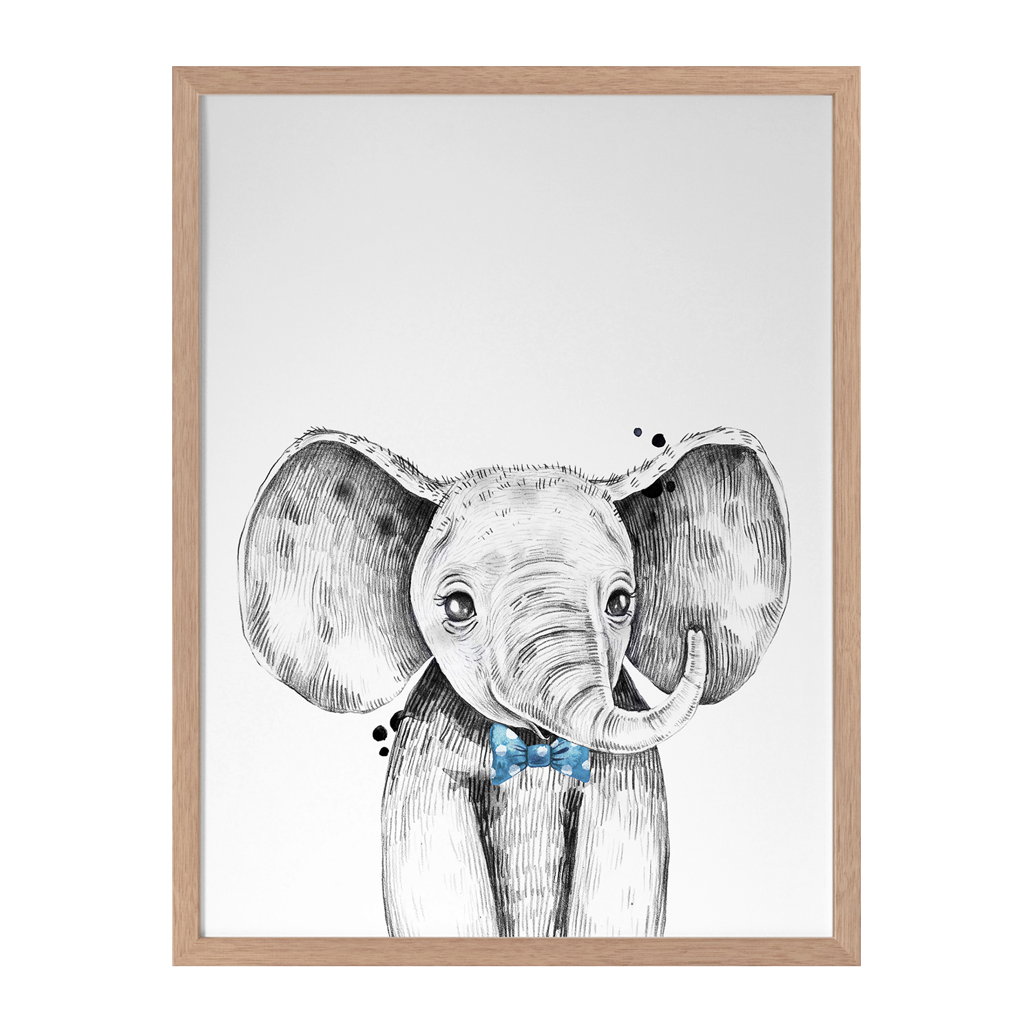 Errol Elephant Framed Printed Wall Art