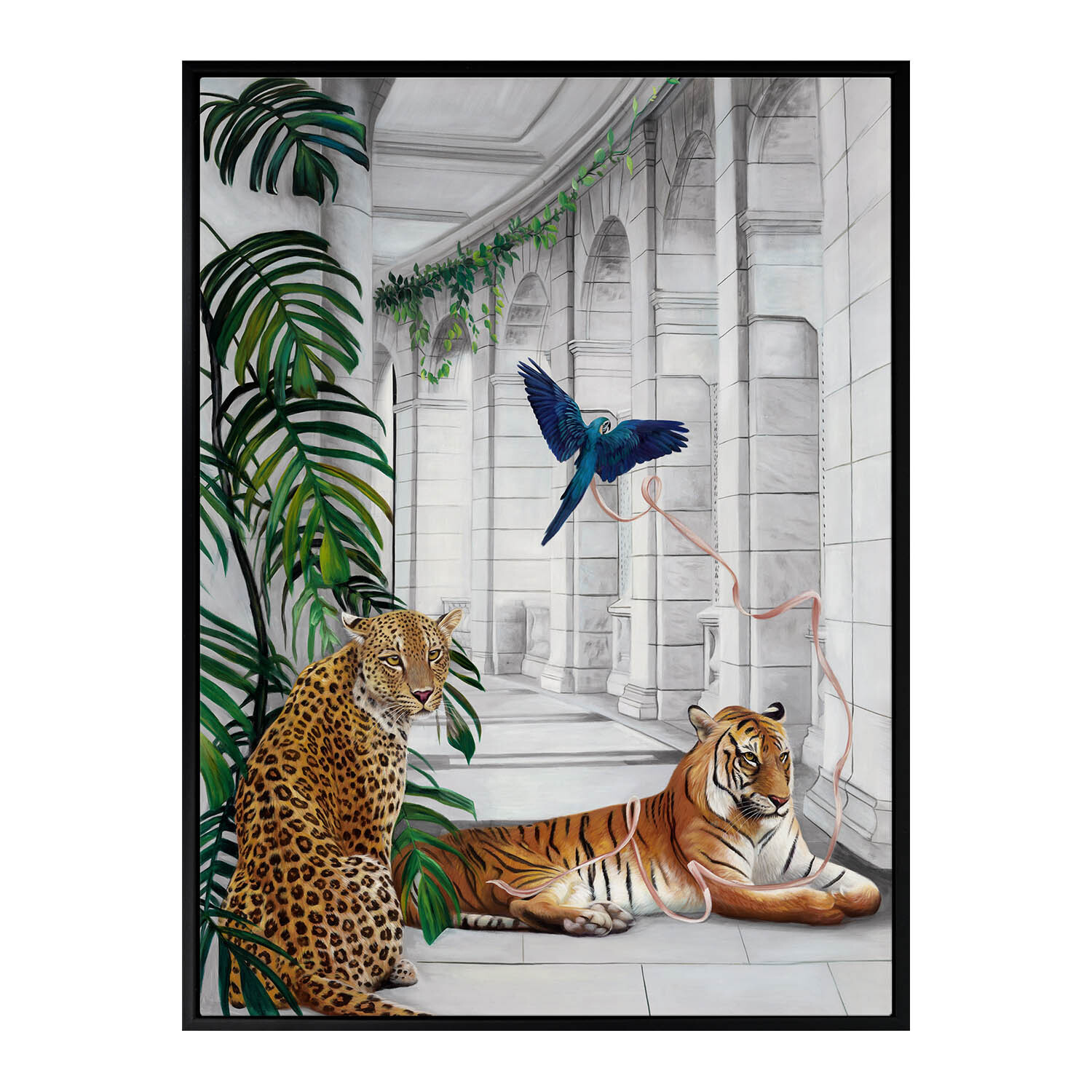 Big Cat Club Canvas Wall Art