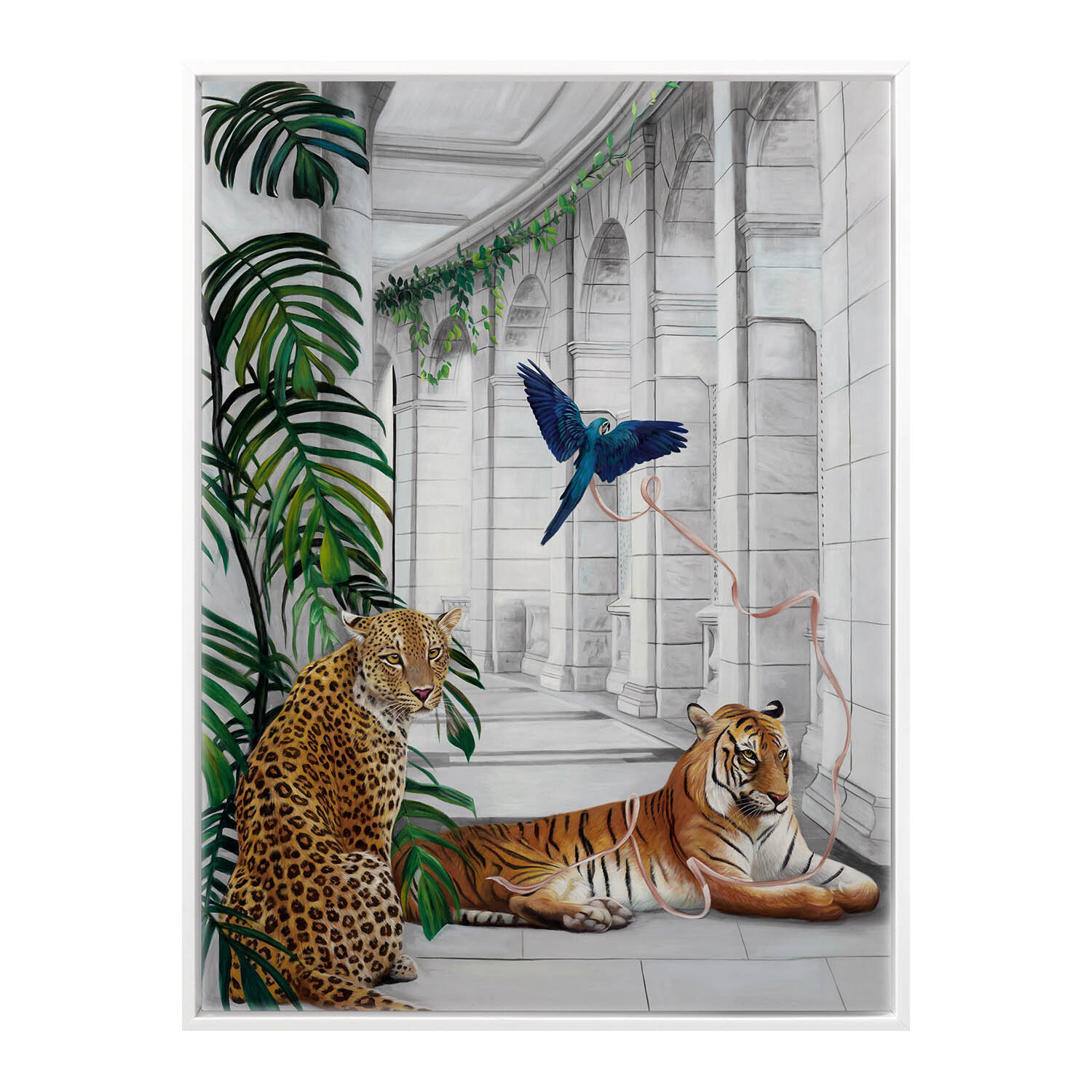 Big Cat Club Canvas Wall Art