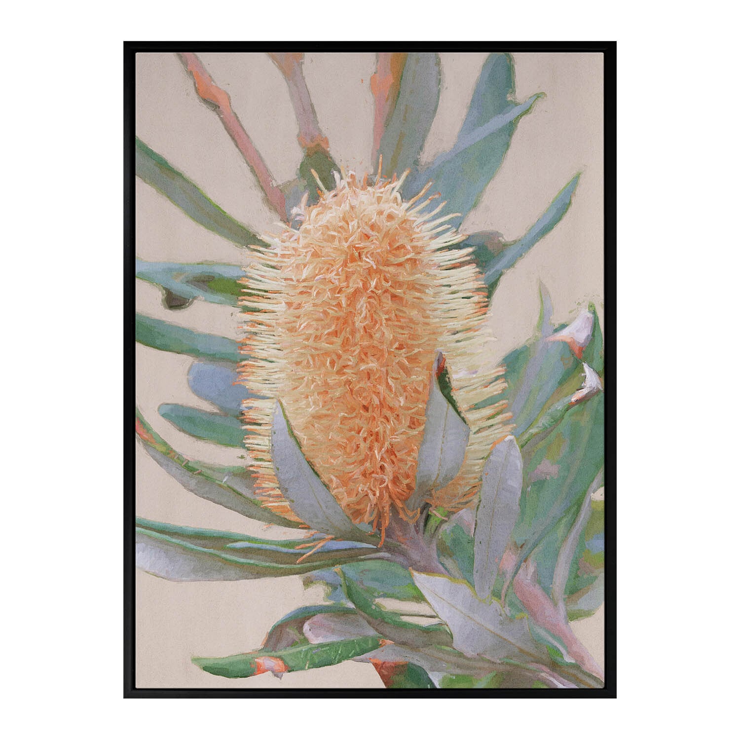 Golden Banksia Canvas Wall Art