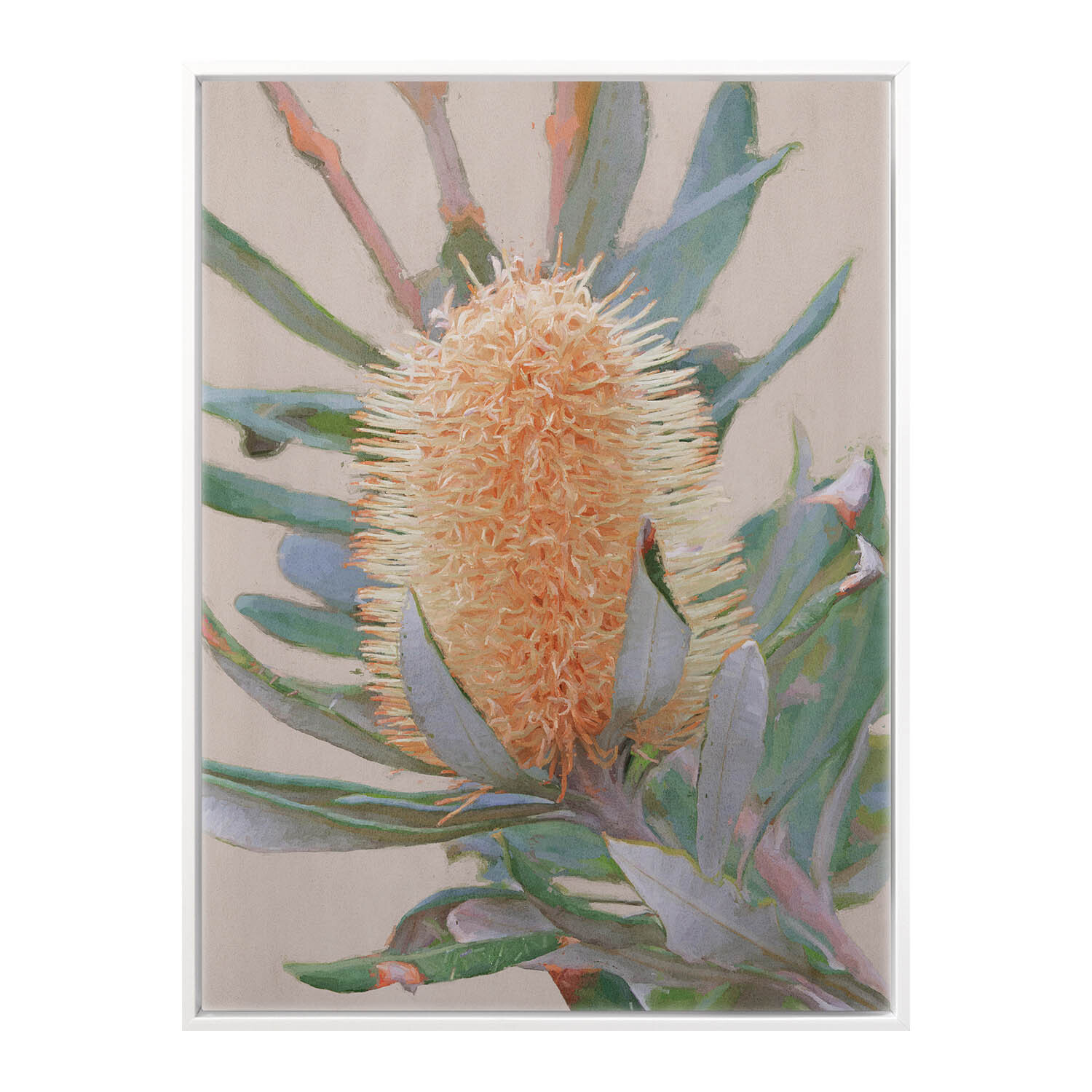Golden Banksia Canvas Wall Art