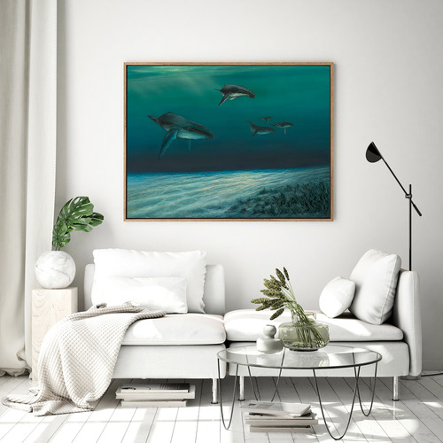 Whales Canvas Wall Art | Temple & Webster