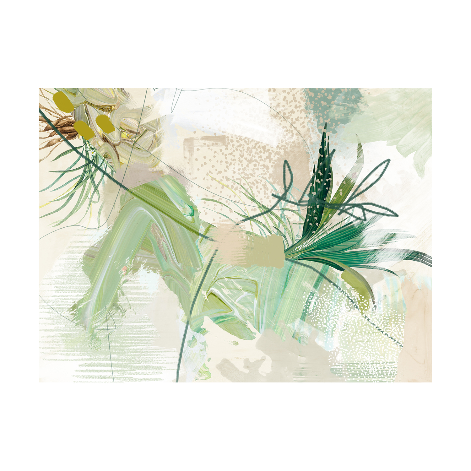 Leafy Greens Canvas Wall Art
