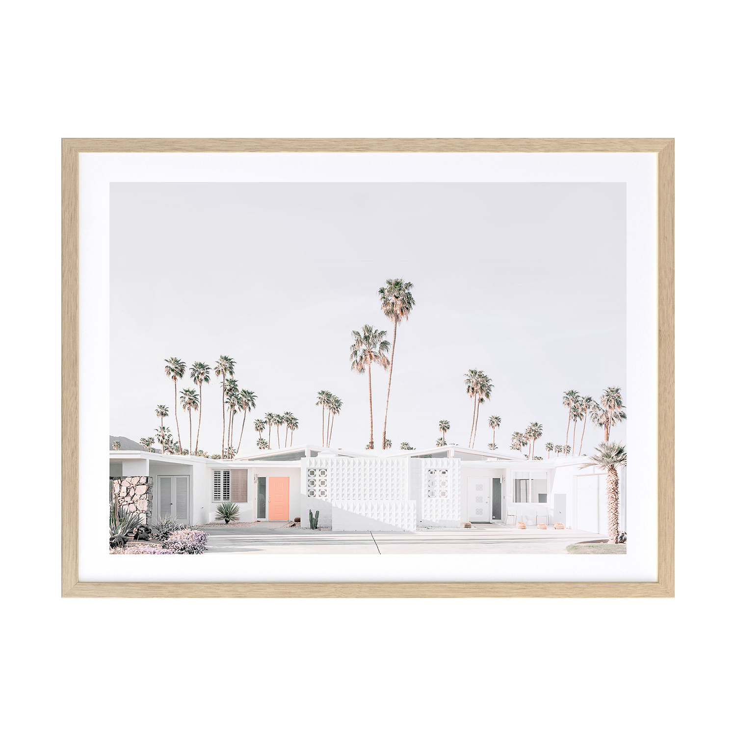 Palm Springs House Framed Printed Wall Art