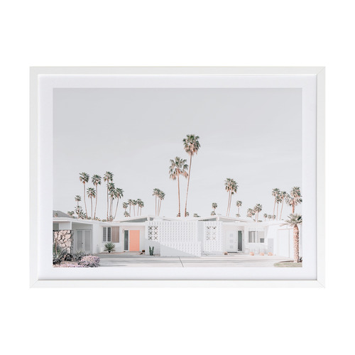 Alcove Studio Palm Springs House Framed Printed Wall Art | Temple & Webster