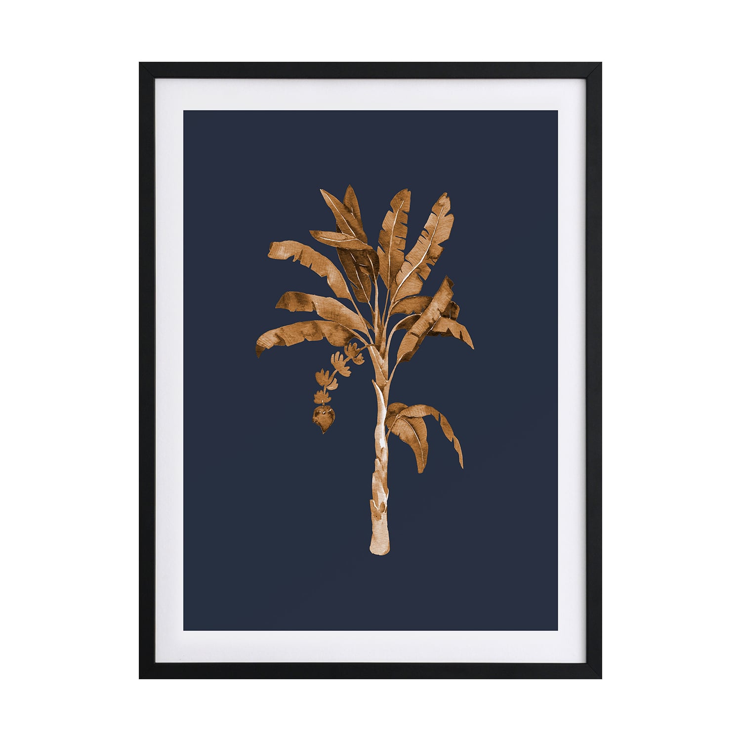 Golden Palm I Framed Printed Wall Art