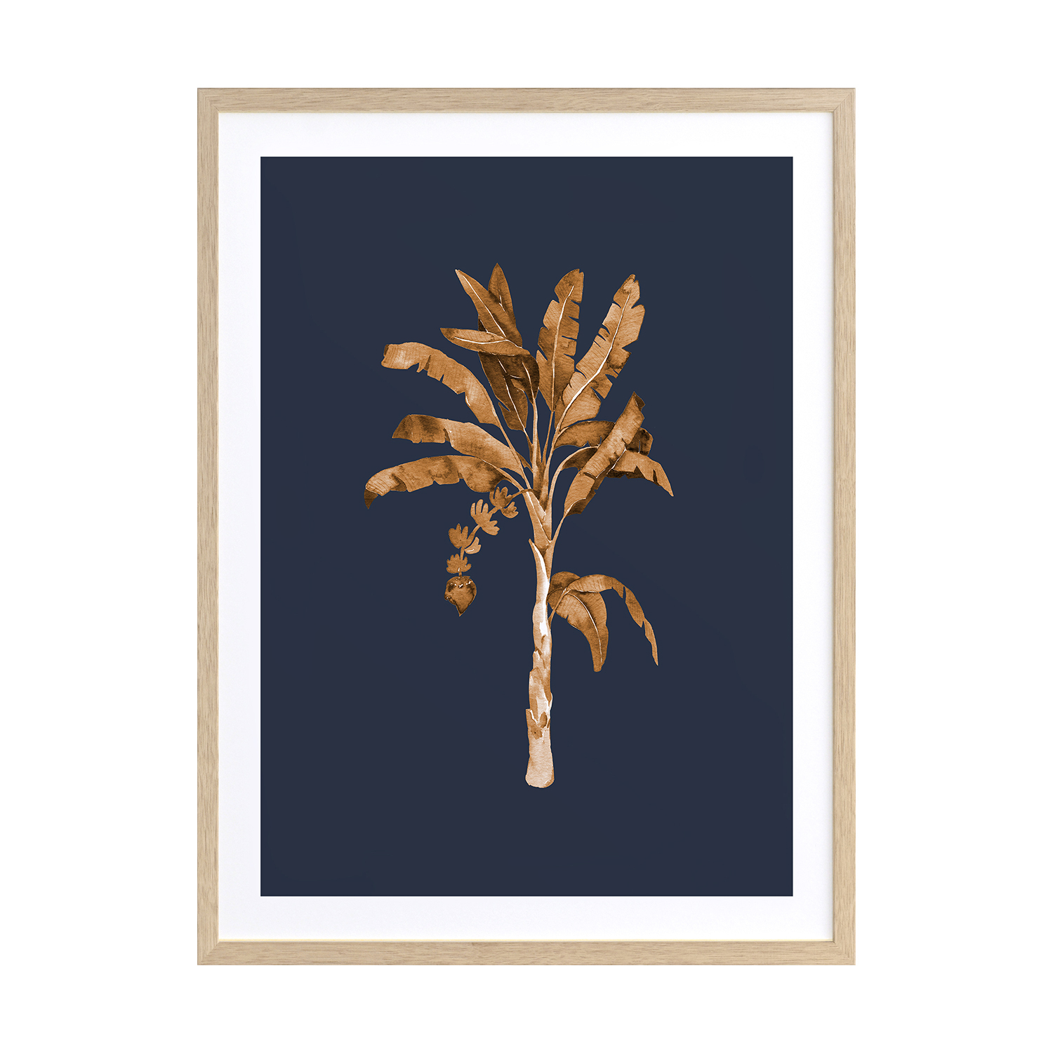 Golden Palm I Framed Printed Wall Art