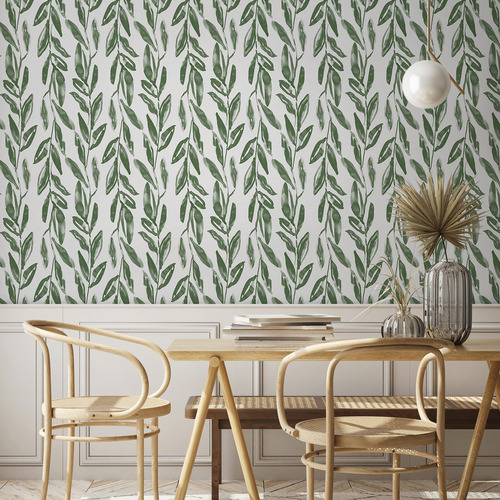 Olive Branch Peel & Stick Wallpaper | Temple & Webster