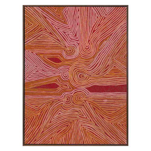 Mina Mina Jukurrpa III Framed Canvas Wall Art