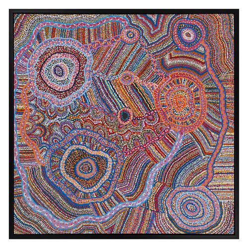Ngapa Jukurrpa II Framed Canvas Wall Art