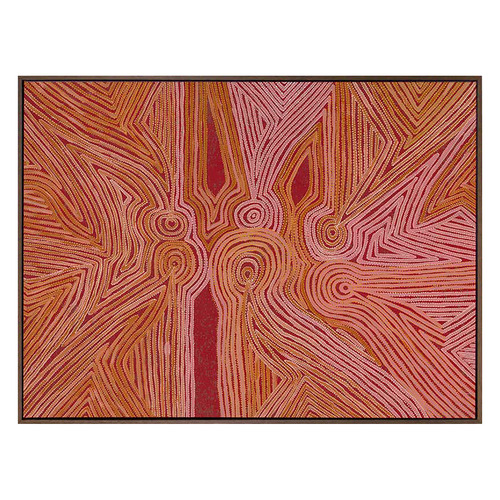 Mina Mina Jukurrpa III Framed Canvas Wall Art