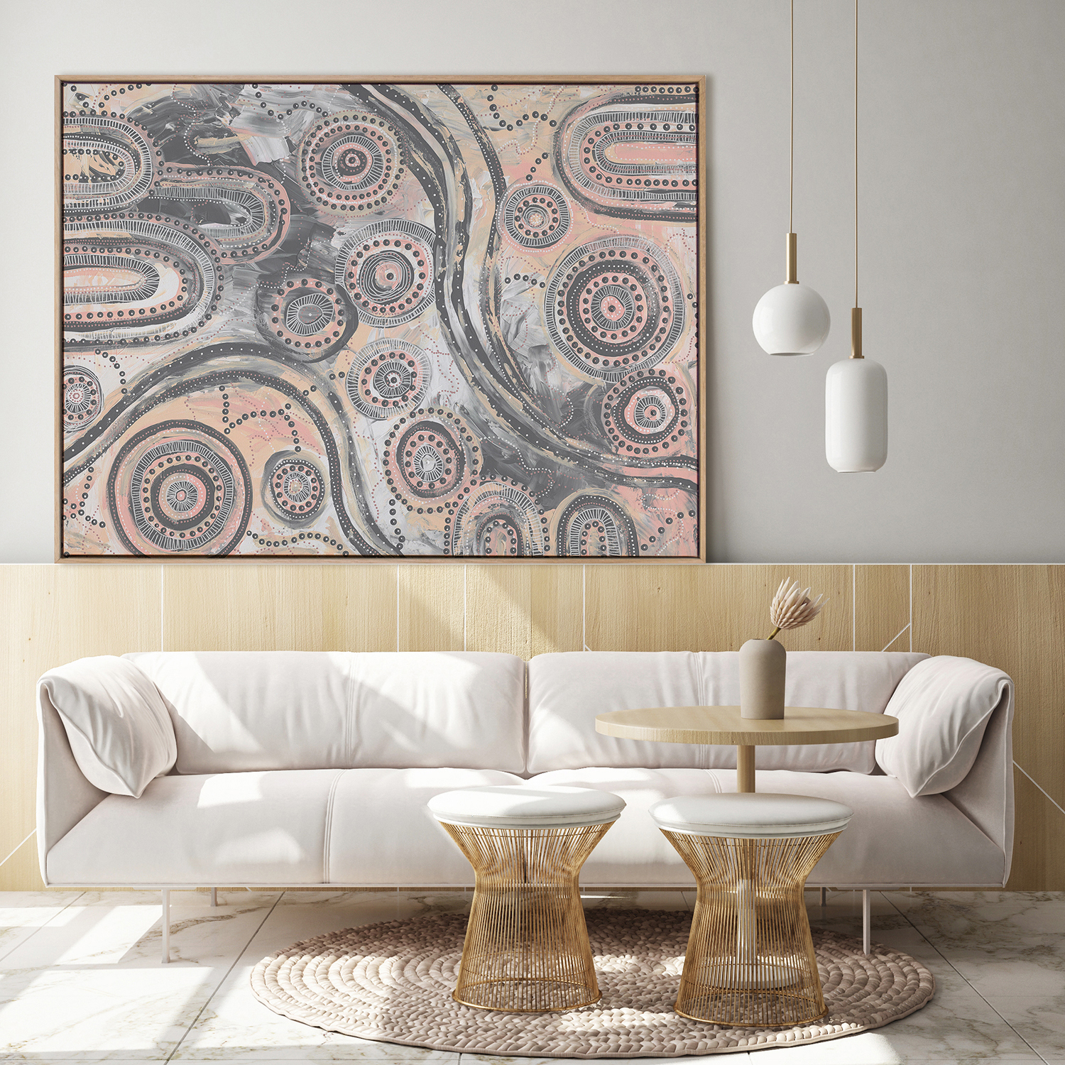 Girra-Warra Framed Canvas Wall Art