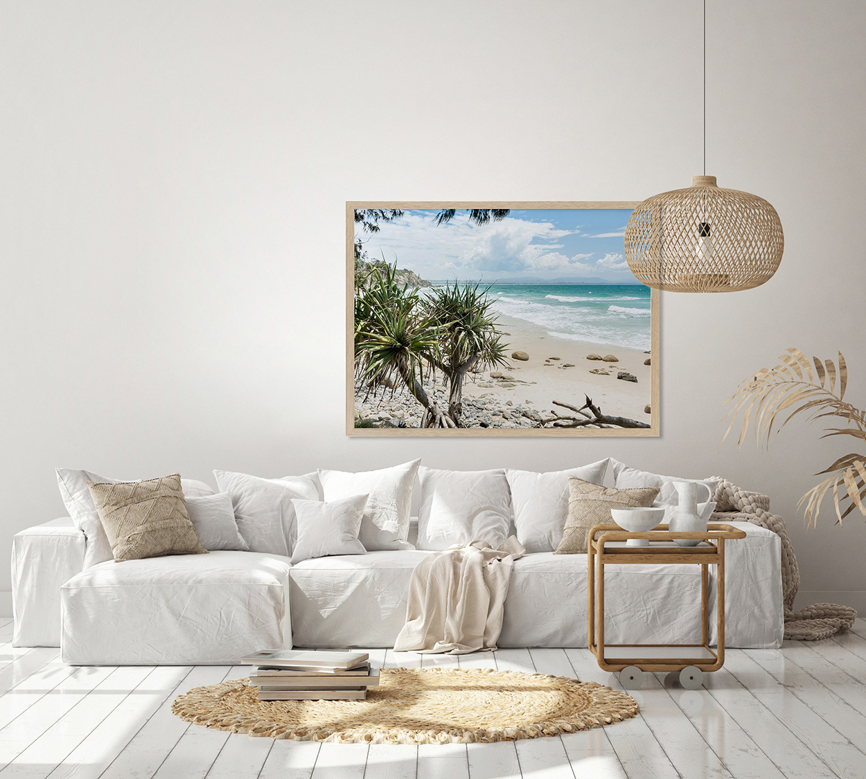 Welcome To Paradise Framed Printed Wall Art