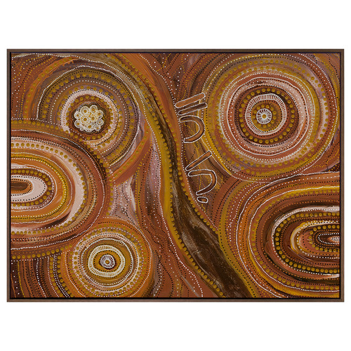Ngurrbul Dark Canvas Wall Art