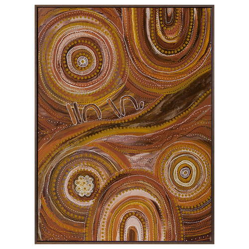 Ngurrbul Dark Canvas Wall Art