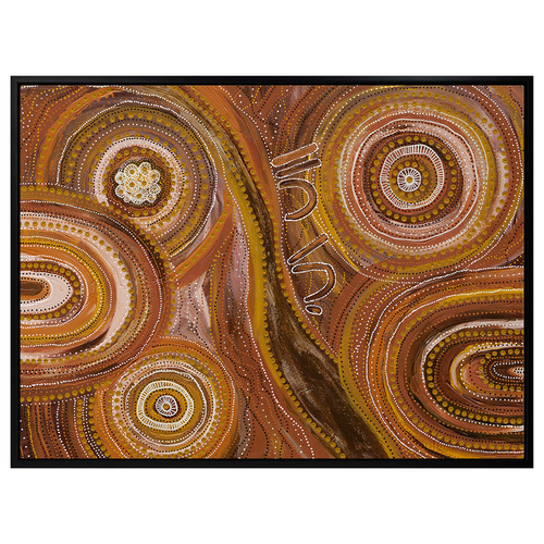 Ngurrbul Dark Canvas Wall Art