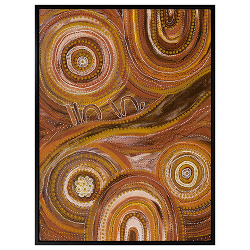 Ngurrbul Dark Canvas Wall Art