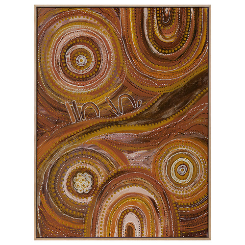 Ngurrbul Dark Canvas Wall Art