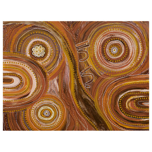 Ngurrbul Dark Canvas Wall Art