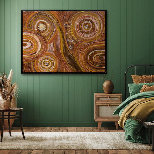 Ngurrbul Dark Canvas Wall Art