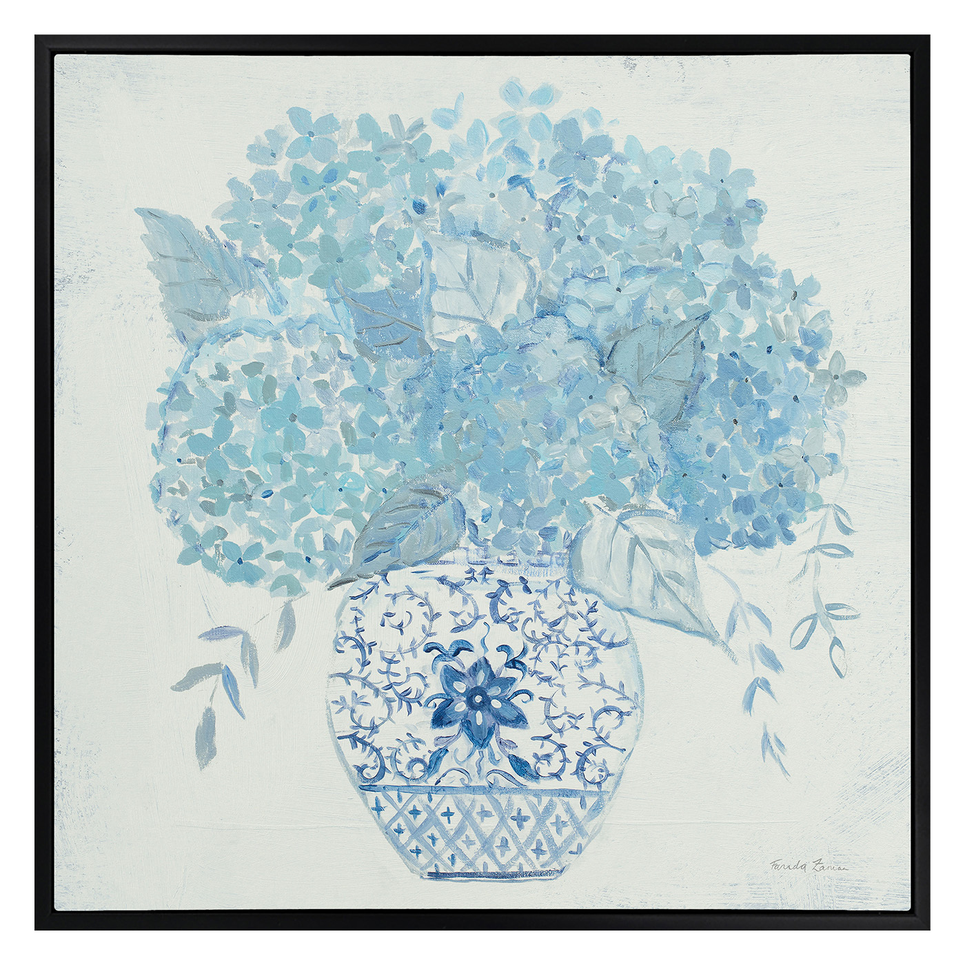Ginger Jar Hydrangea Canvas Wall Art