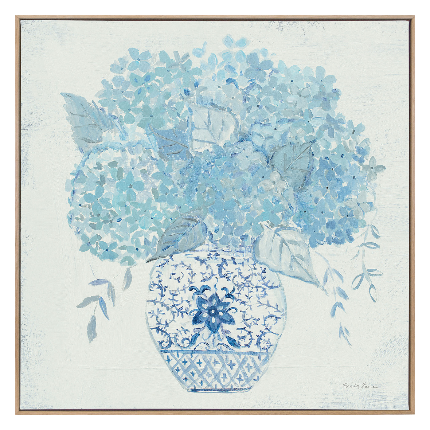 Ginger Jar Hydrangea Canvas Wall Art