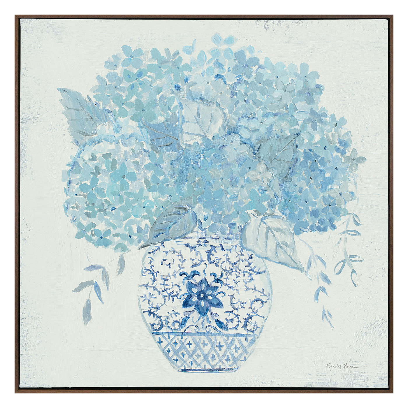 Ginger Jar Hydrangea Canvas Wall Art