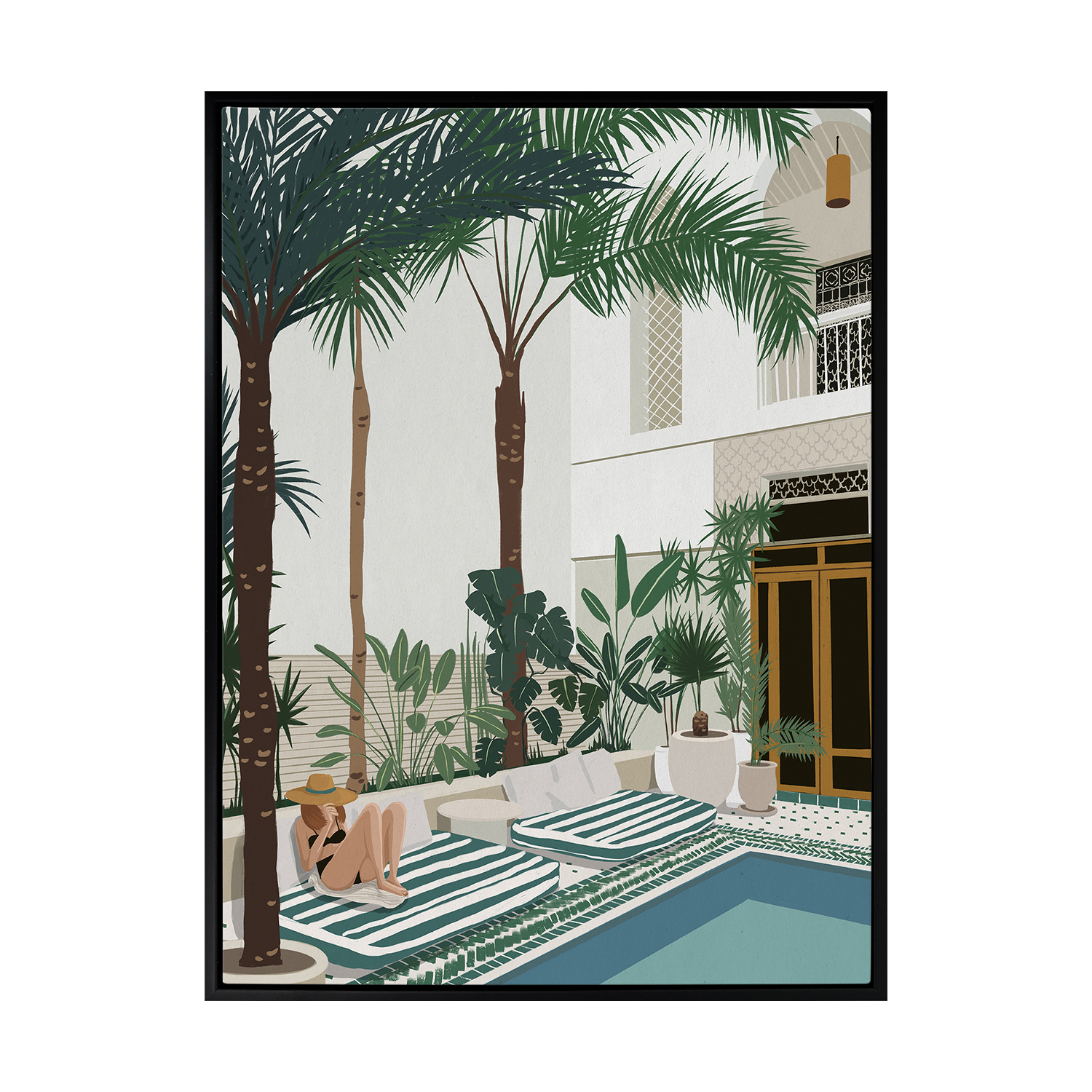 Vacationing Veronica Canvas Wall Art