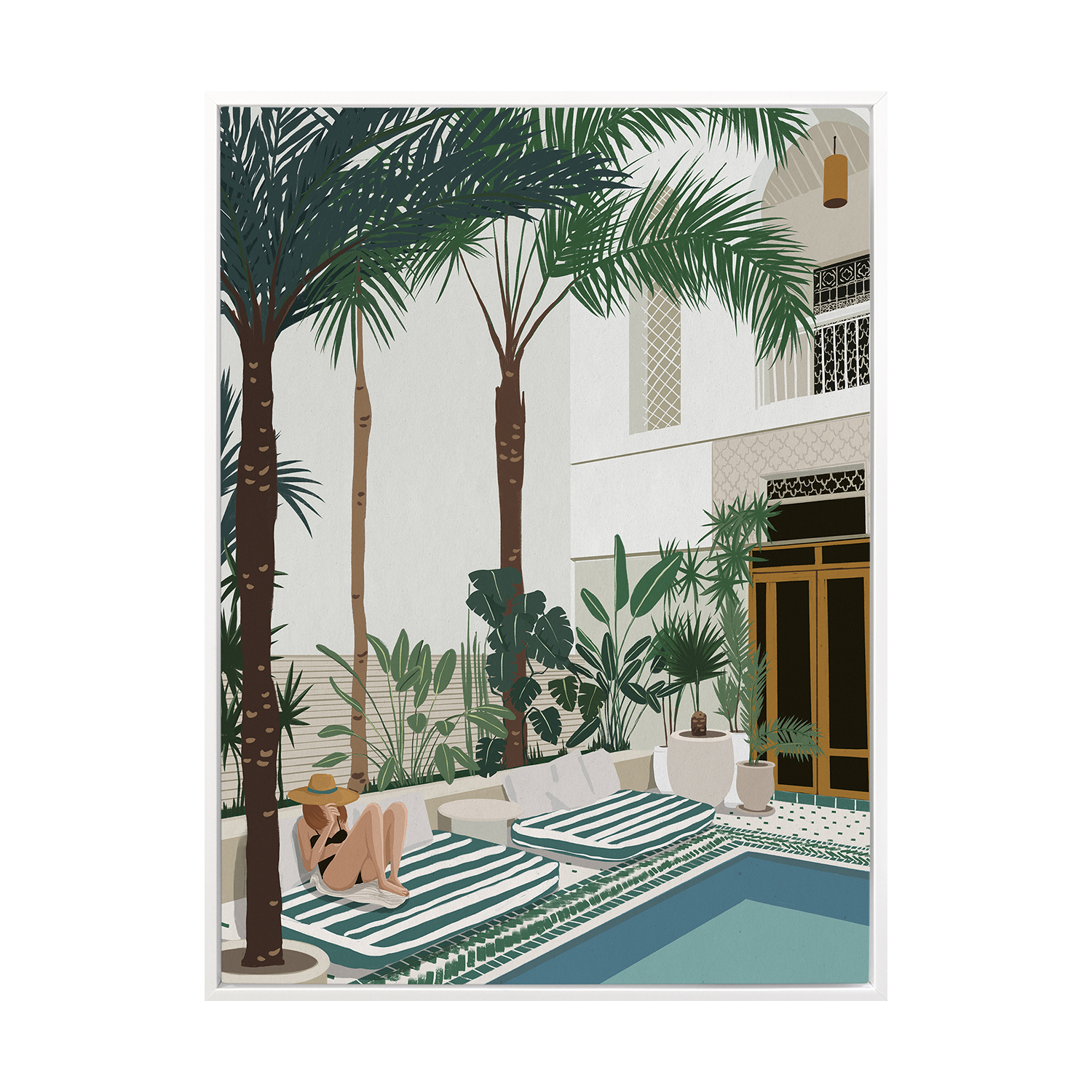 Vacationing Veronica Canvas Wall Art
