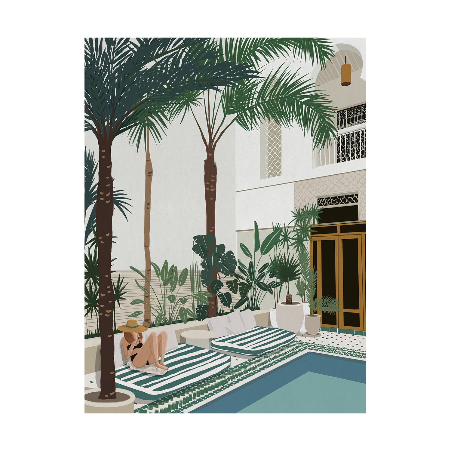 Vacationing Veronica Canvas Wall Art