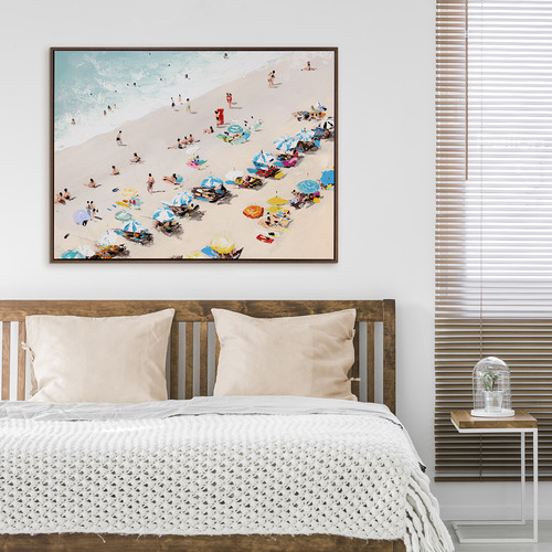 Sunbathers Canvas Wall Art | Temple & Webster