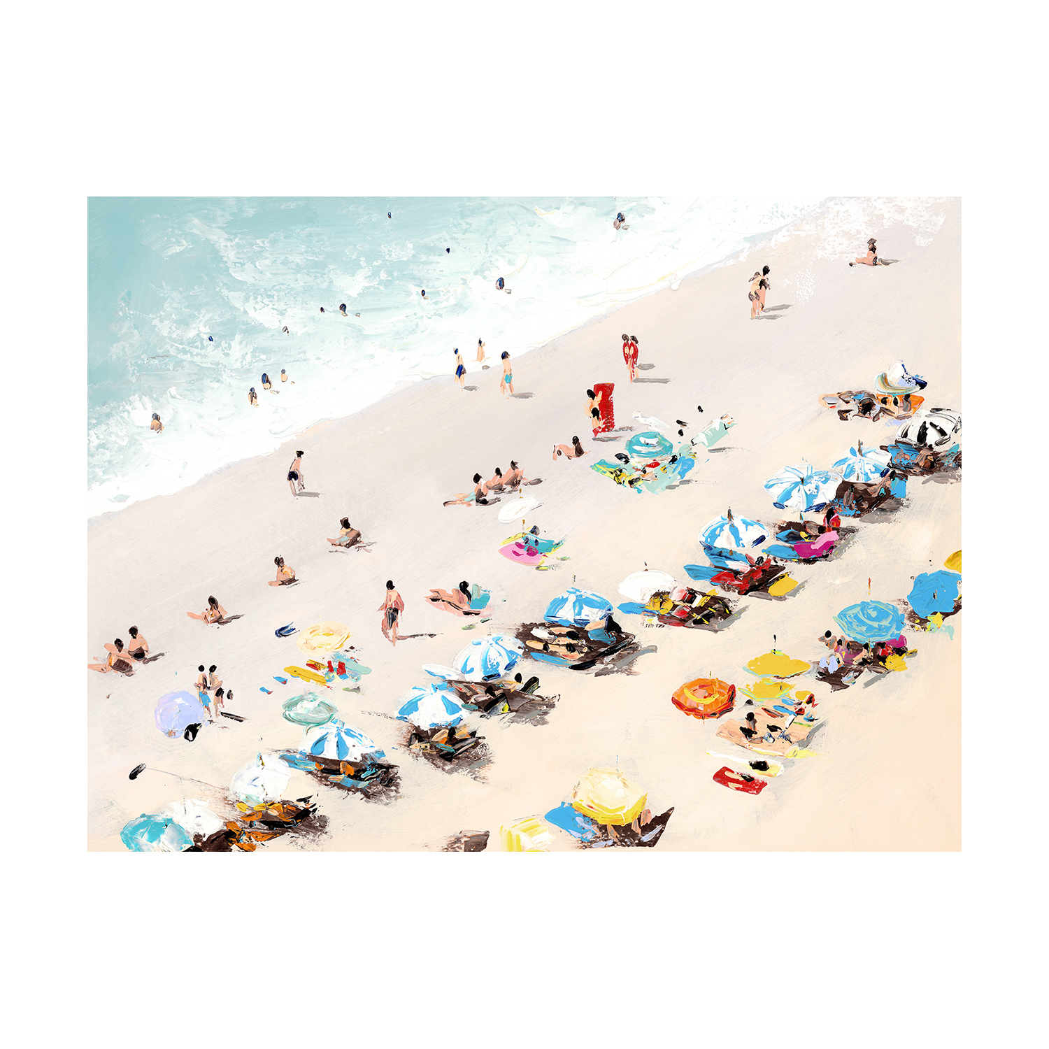 Sunbathers Canvas Wall Art