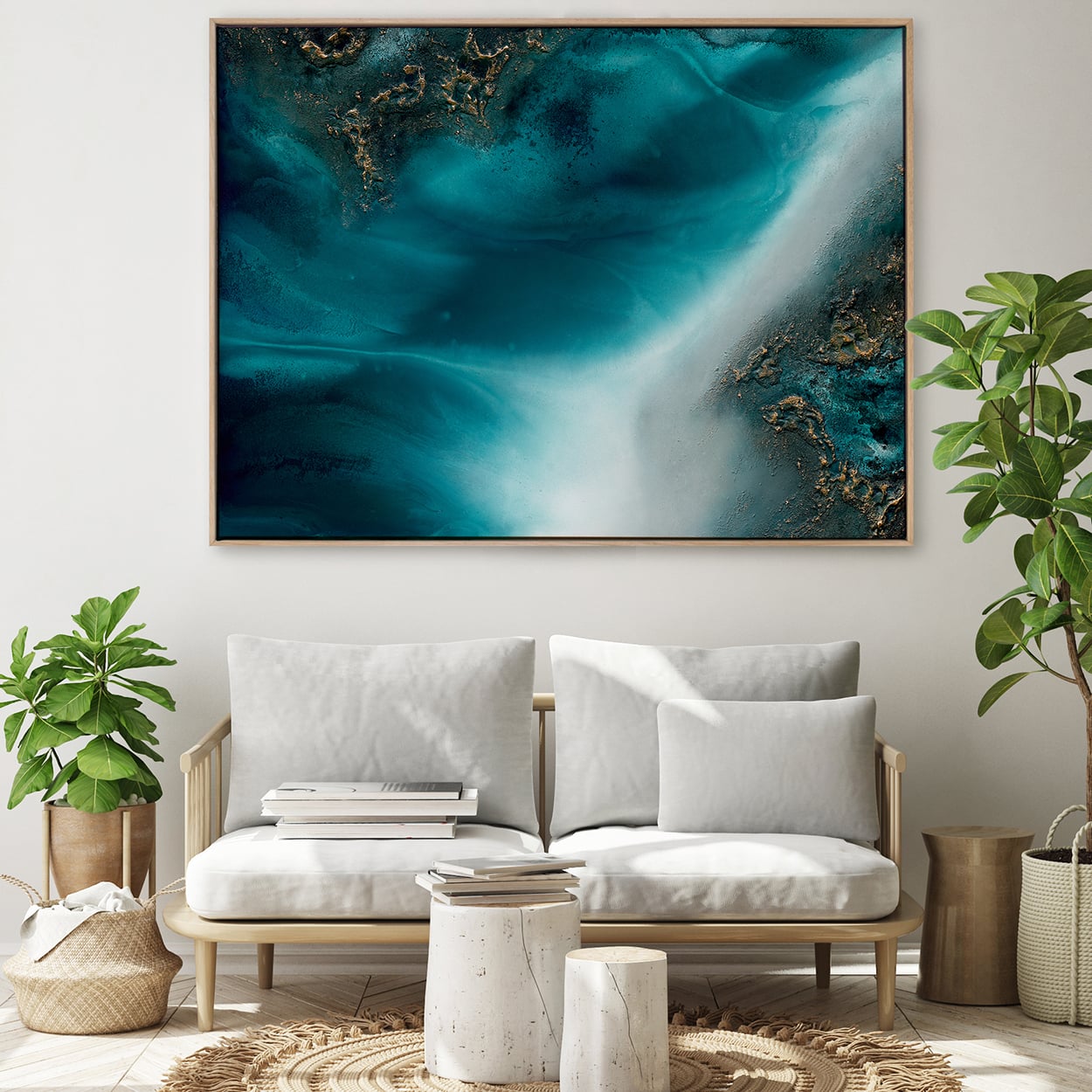 Coastal Flow Canvas Wall Art
