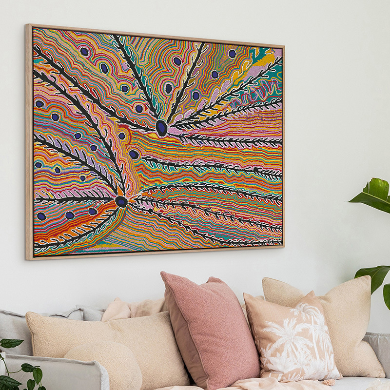 Wakirlpirri Jukurrpa Multicolour Canvas Wall Art