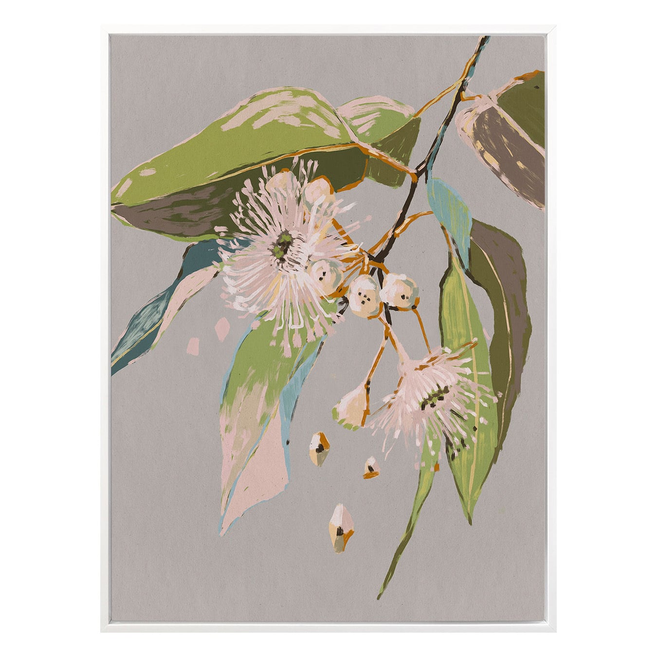 Neutral Flowering Gum II Canvas Wall Art