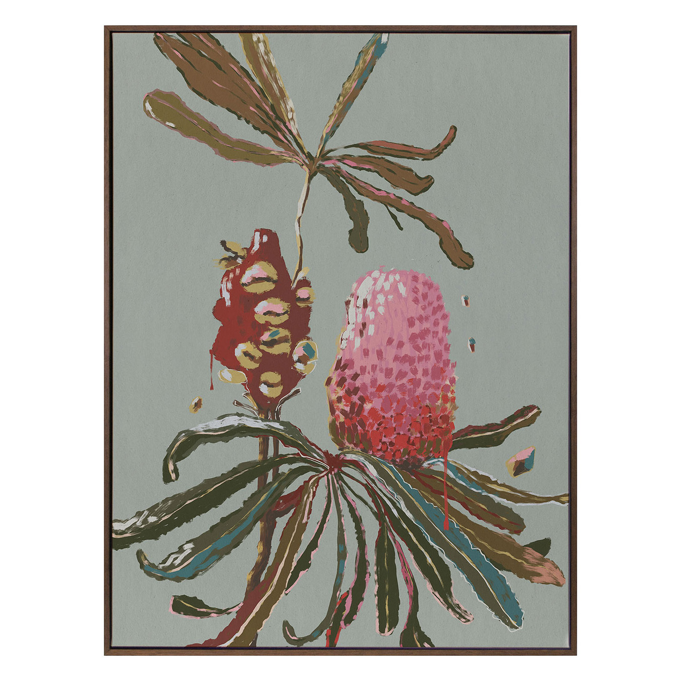 Sage Banksia Canvas Wall Art