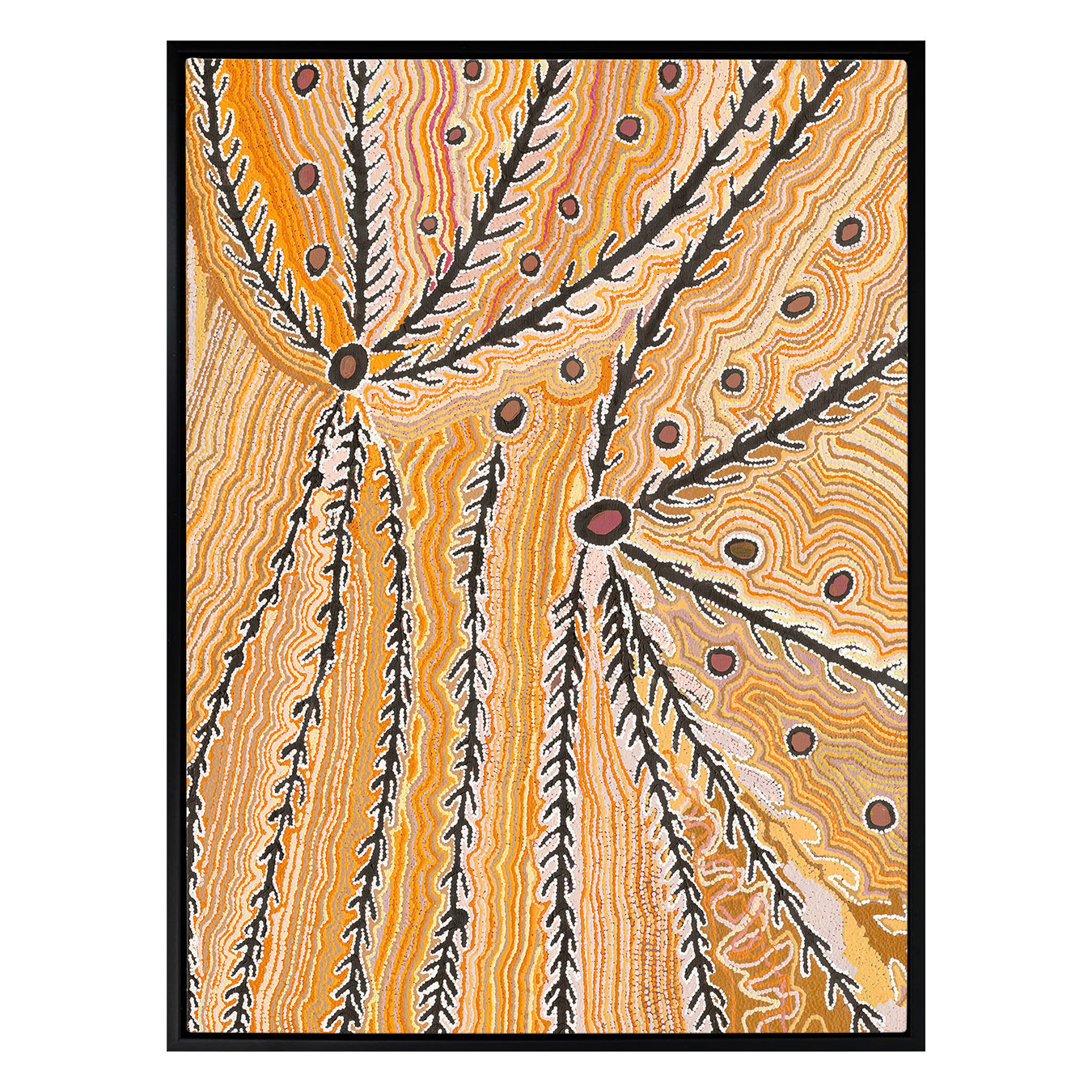 Wakirlpirri Jukurrpa Ochre Canvas Wall Art